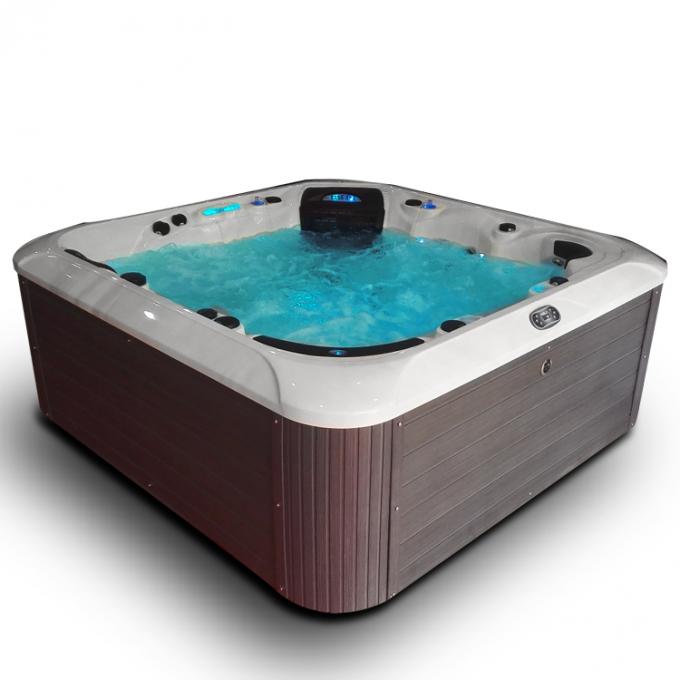 Tourbillon extérieur rond de baignoire de baquet chaud de station thermale de massage de nouvelle conception pour 4-5 personnes 0