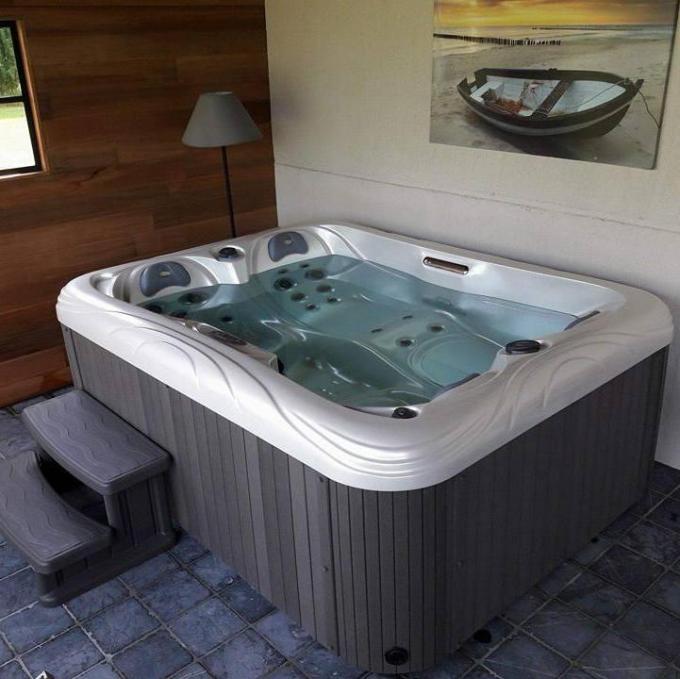 Baignoire carrée de taille de 5 de personnes d'hydrothérapie baquets chauds de station thermale pour le massage 7