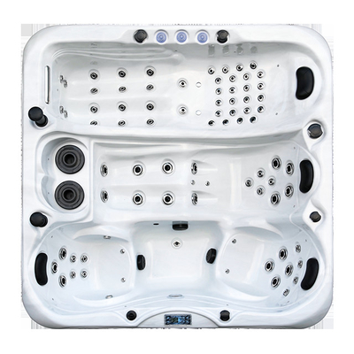 Salles de bains de luxe pour 4 personnes Salles de bains acryliques pour adultes Whirlpool avec fonction de massage pour l' extérieur