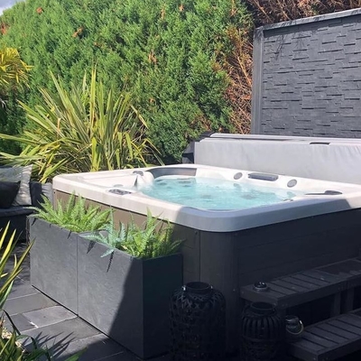 Baquet chaud extérieur de massage de sièges du jardin 5 de baignoire automatique de luxe de station thermale