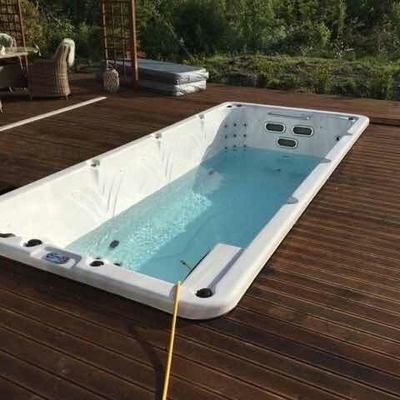 5 mètres de baquet chaud de nouvelle de conception d'acrylique de piscine station thermale extérieure sans fin de bain