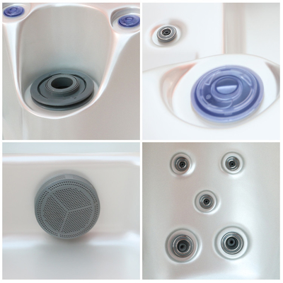 American Aristech acrylique 5 personnes bain à remous de massage avec commande Balboa et éclairage sous-marin dynamique