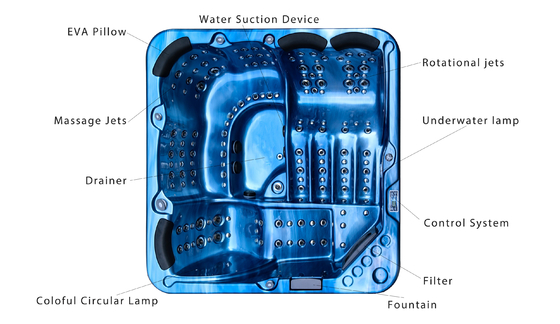 Balboa Ingenious Outdoor Luxury Garden Hot Tub Swim Spas Baignoire à jets d'air