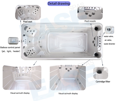 Un spa de baignade à turbine pour jacuzzi 27 PCS Total Jets