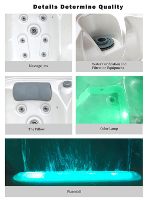 27 pièces Jets 2 Salons Spa extérieur Whirlpool Massage bain à remous