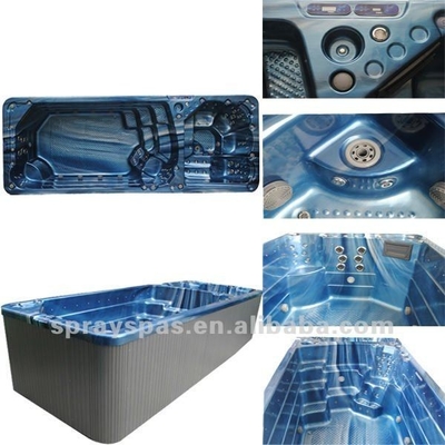 Piscine extérieure à spa sans fin avec Balboa System 66 pièces Jets