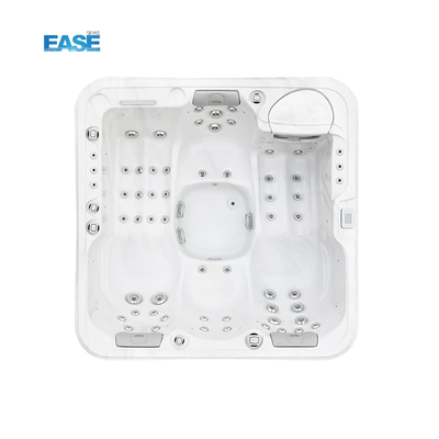 2 salons 2 sièges salle de bain de massage avec coque acrylique en marbre blanc et capacité spa