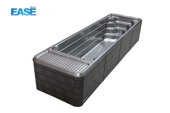 Piscine de spa hydrothérapeutique jardin extérieur spa de natation acrylique sans fin à vendre