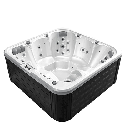 Spa de bain à remous en plein air en acrylique sur mesure Spa extérieur Jacuzzi pour 6 personnes Spa de massage Bain à remous avec lumière LED