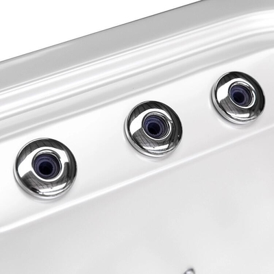 Spa de bain à remous en plein air en acrylique sur mesure Spa extérieur Jacuzzi pour 6 personnes Spa de massage Bain à remous avec lumière LED