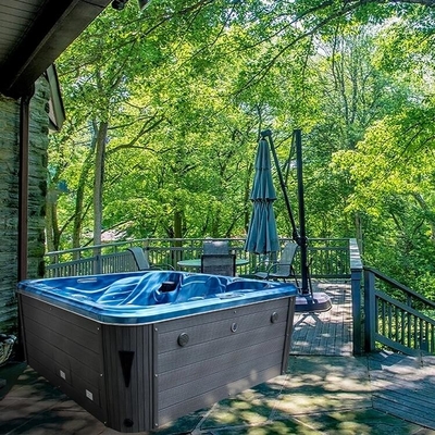 Piscine thermale de luxe pour 6 personnes Piscine thermale acrylique extérieure avec fonction de massage Piscine thermale pour la famille