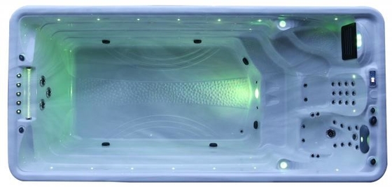Piscine sans fin de luxe pour le jardin Whirlpool Spa baignoires avec jets d'air Spa de natation pour l' extérieur