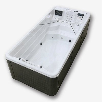 Piscine sans fin de luxe pour le jardin Whirlpool Spa baignoires avec jets d'air Spa de natation pour l' extérieur