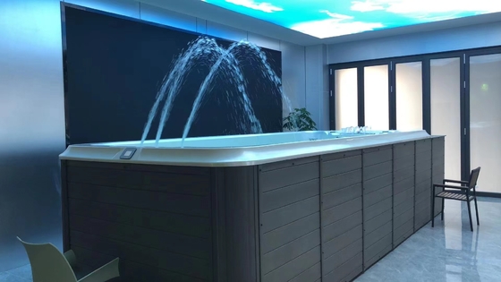 Piscine de bain extérieure pour jardin 5 mètres Piscine sans fin Spa Jacuzzi avec fonction de massage