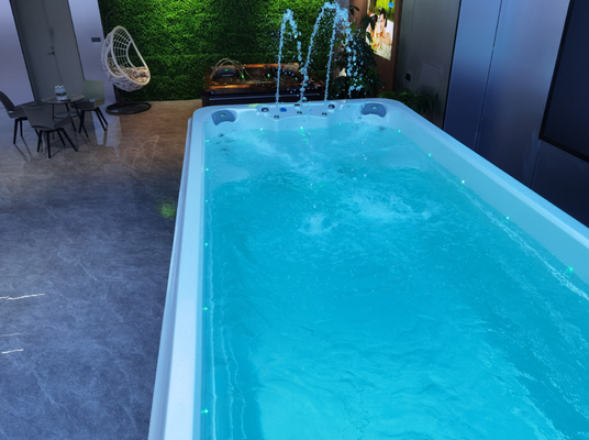 Piscine de bain extérieure pour jardin 5 mètres Piscine sans fin Spa Jacuzzi avec fonction de massage