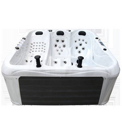 Salles de bains de luxe pour 4 personnes Salles de bains acryliques pour adultes Whirlpool avec fonction de massage pour l' extérieur