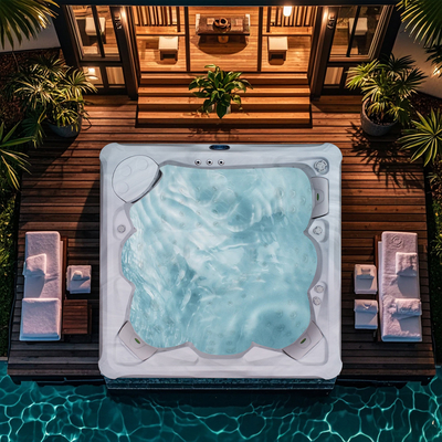 Salles de bains hydromassage extérieures piscines chauffantes et à jet piscine romantique jacuzzi