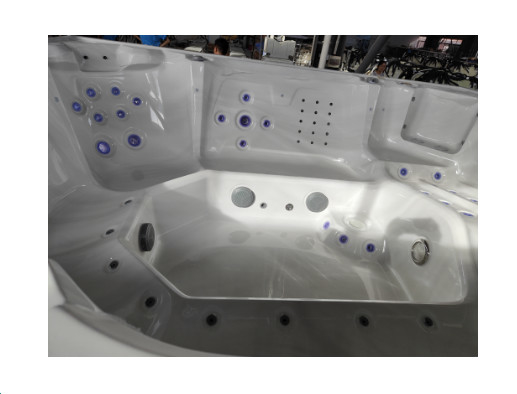 Océan Wave Rectangle Acrylique Blanc Pure baignoire extérieure SPA baignoires