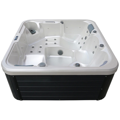 Un bain à remous rectangulaire agréable pour 3 personnes avec des lumières LED et un filtre 1pc