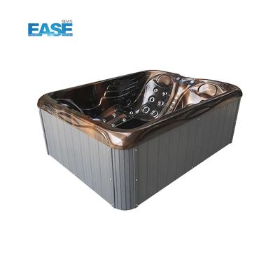 1pc LED Light Rectangle 350kg 3KW 220V bain à remous avec 1pc pompe à circulation et réfrigérateur
