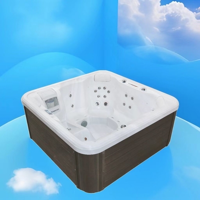 Salle de bains à chauffage de massage acrylique en freestanding