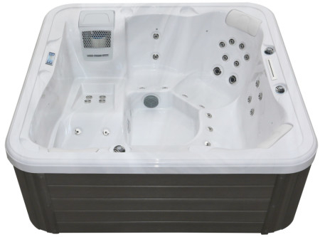 Salle de bains à chauffage de massage acrylique en freestanding