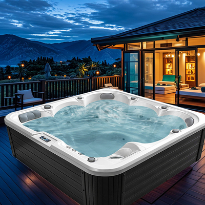 Bain d'eau à l' extérieur Acrylique Hydro Spa Home Relax Sauna Bain à vapeur