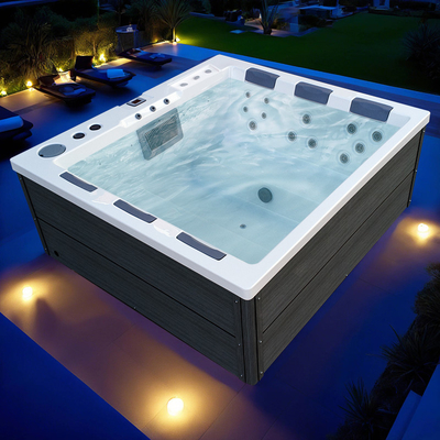 6 personnes Système hydromassage moderne baignoires thermales SPA piscine en extérieur Whirlpool baignoire