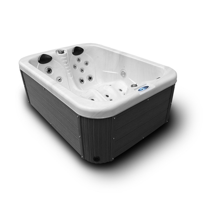 Baignoire spa acrylique de jardin de massage de tourbillon de baquets chauds de 2 personnes avec les lumières menées