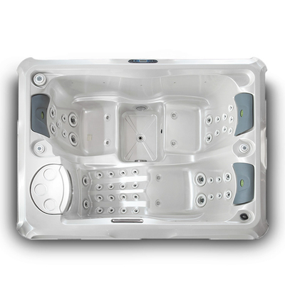 Baquets chauds extérieurs de baignoire de station thermale de massage de Pearl White pour 3 personnes