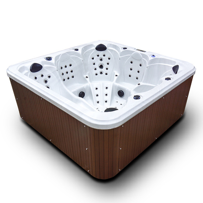 Baquets chauds de grande de tourbillon de massage station thermale extérieure acrylique de luxe de baignoire