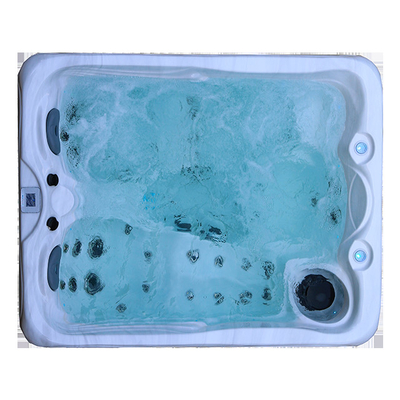 Baignoire extérieure libre de petite taille de station thermale de tourbillon de baquet chaud de 3 personnes avec la LED