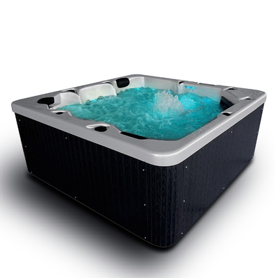 Station thermale hydraulique acrylique de baquet chaud de baignoire de massage de grande taille de 5 personnes avec des becs de bulle d'air