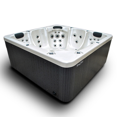 Station thermale hydraulique acrylique de baquet chaud de baignoire de massage de grande taille de 5 personnes avec des becs de bulle d'air