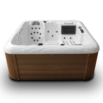 Jacuzzi extérieur Massage acrylique Spa baignoire pour 4 personnes pour une hydrothérapie relaxante