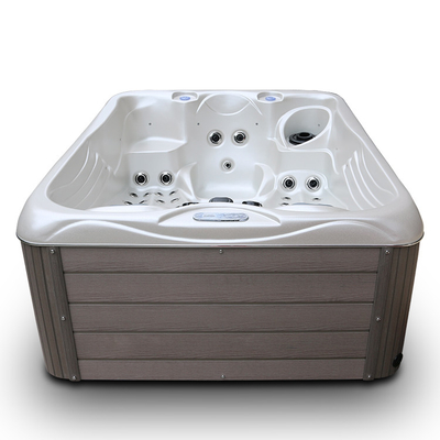 Baignoire extérieure libre de petite taille de station thermale de tourbillon de baquet chaud de 3 personnes avec la LED