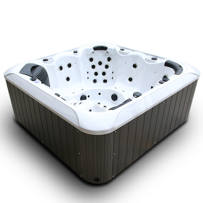 6 baquets chauds extérieurs de baignoire de station thermale de tourbillon de Pearl White de ménage de sièges