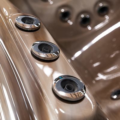 Les baquets chauds extérieurs acryliques aèrent la baignoire de stations thermales de massage de tourbillon de jets