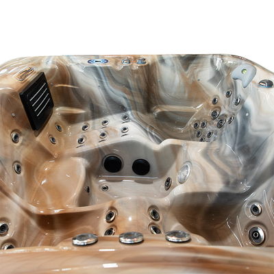 Les baquets chauds extérieurs acryliques aèrent la baignoire de stations thermales de massage de tourbillon de jets