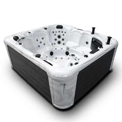 Baignoire acrylique de 6 de personnes d'extra large de station thermale tourbillons de baquet chaud avec 93 jets