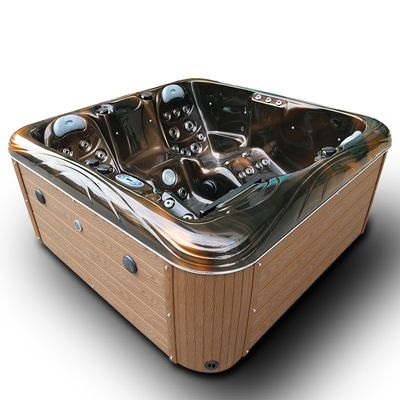 Massage extérieur de tourbillon de station thermale de bain d'arrière-cour de baquet chaud de station thermale de 4 personnes pour le jacuzzi