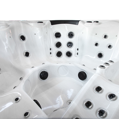 6 baquets chauds de tourbillon de personne de massage de station thermale hydraulique extérieure acrylique de baignoire