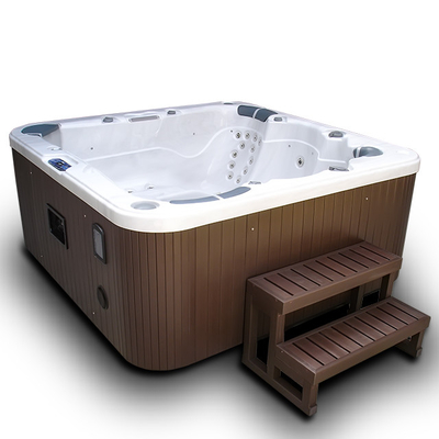5 stations thermales extérieures combinées acryliques de baquet chaud de massage de partie d'hôtel de personne et comparer