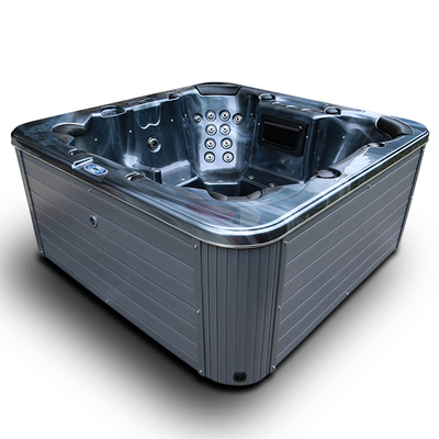 Grande baignoire extérieure acrylique de luxe de tourbillons de baquets chauds de station thermale pour 6-7 personnes