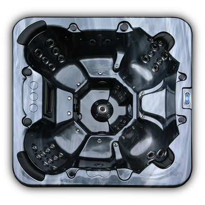 Grande baignoire extérieure acrylique de luxe de tourbillons de baquets chauds de station thermale pour 6-7 personnes