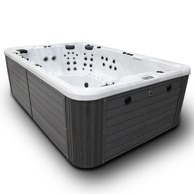 Baquet chaud de 10 personnes de piscine de station thermale extérieure acrylique de luxe de bain avec la LED