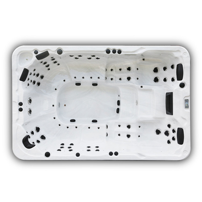 Baquet chaud de 10 personnes de piscine de station thermale extérieure acrylique de luxe de bain avec la LED