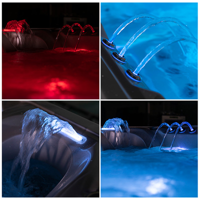 Baquets chauds extérieurs d'hôtel de tourbillon de massage de baignoire de station thermale ronde de source thermale