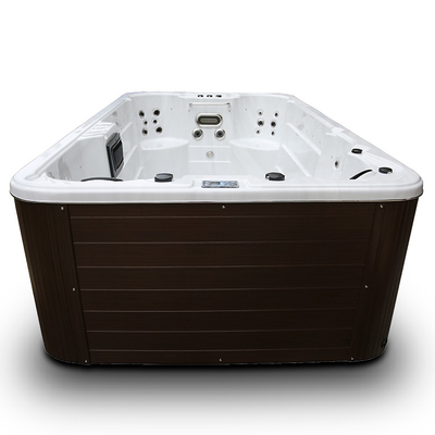 4 mètres de station thermale de baquet chaud combiné de natation sans fin blanc acrylique de piscine avec 6 sièges