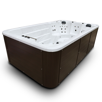 4 mètres de station thermale de baquet chaud combiné de natation sans fin blanc acrylique de piscine avec 6 sièges